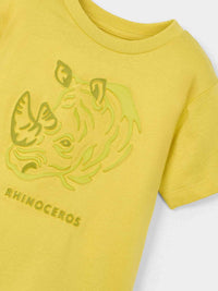 T´shirt embossed "rhino" Ouro (Dourado)  para Menino - Mayoral
