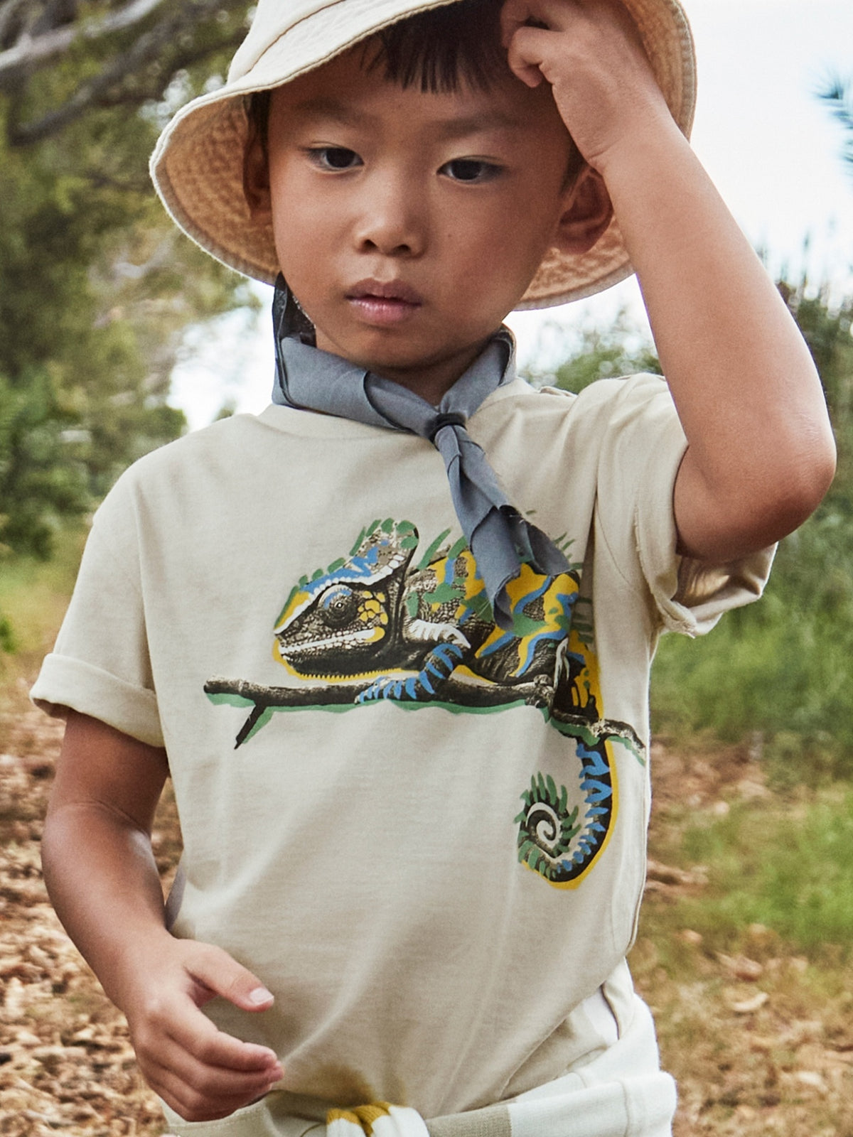 Camiseta m/c chameleon Quartzo (Bege)  para Menino - Mayoral