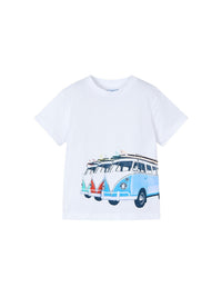 Camiseta m/curta " surf" Branco (Branco)  para Menino - Mayoral