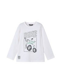 Camisola "bike" Branco (Branco)  para Menino - Mayoral