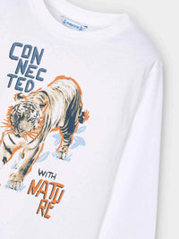 Camisola "nature" Branco (Branco)  para Menino - Mayoral