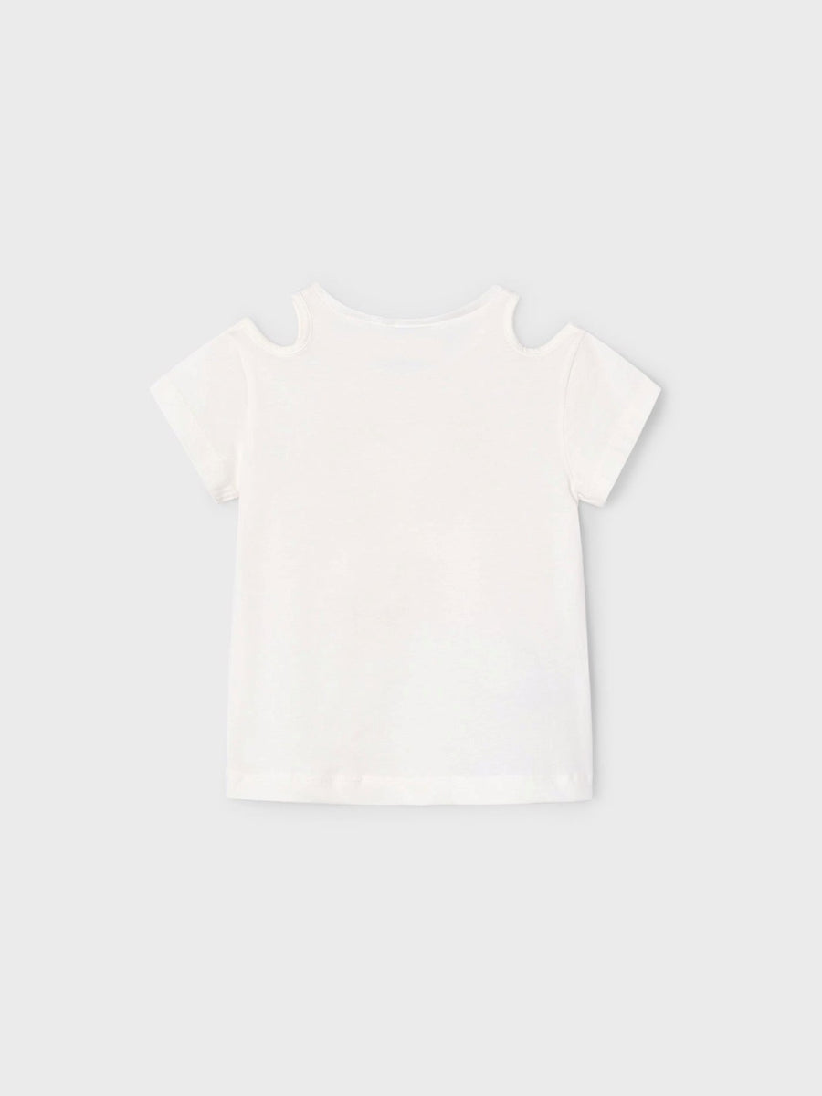 T´shirt cut out Crú (Creme / Pérola)  para Menina - Mayoral