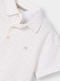 Polo m/curta estampada Areia (Bege)  para Menino - Mayoral