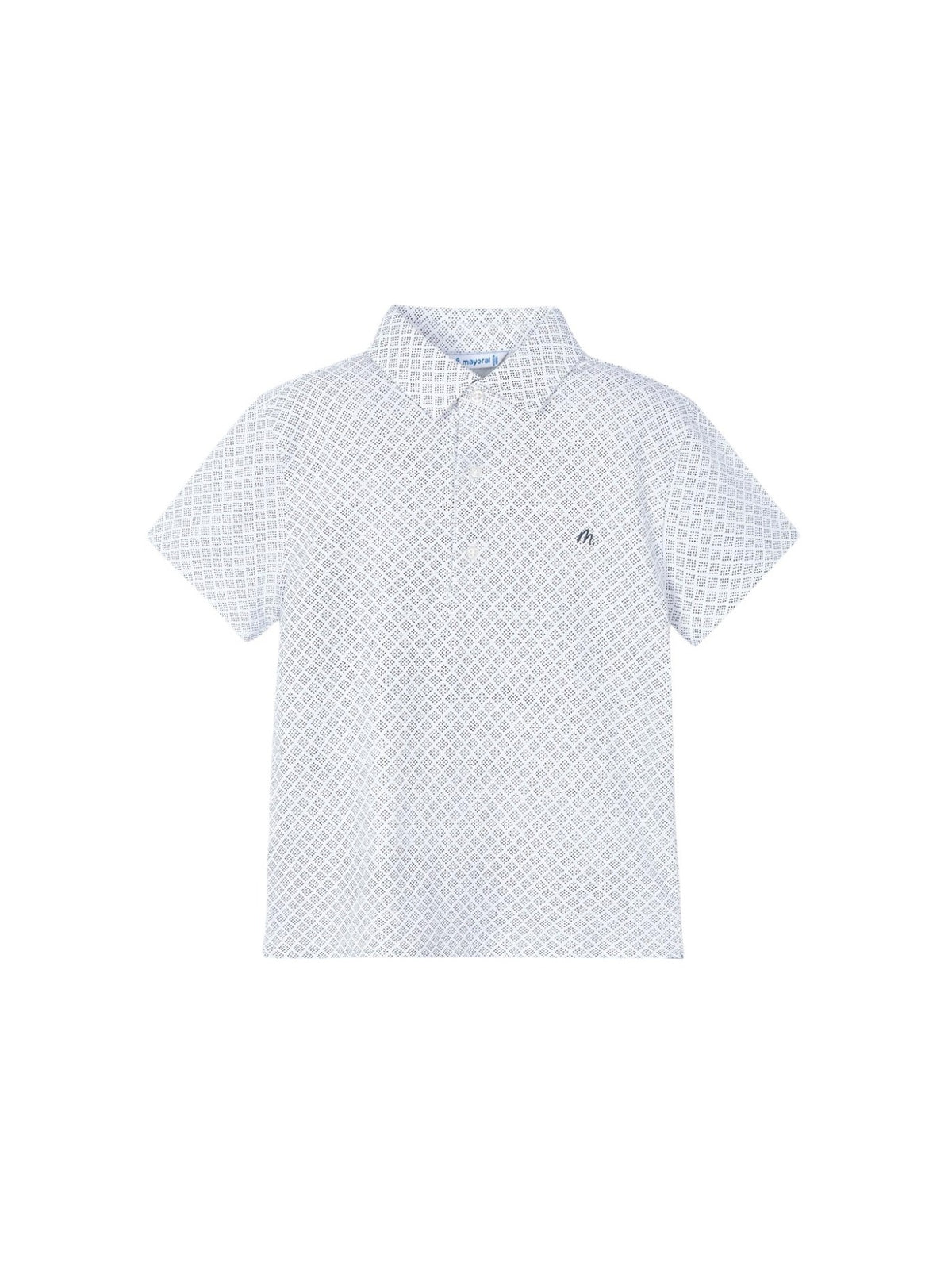Polo m/curta estampada Bco-midnig (Marinho)  para Menino - Mayoral