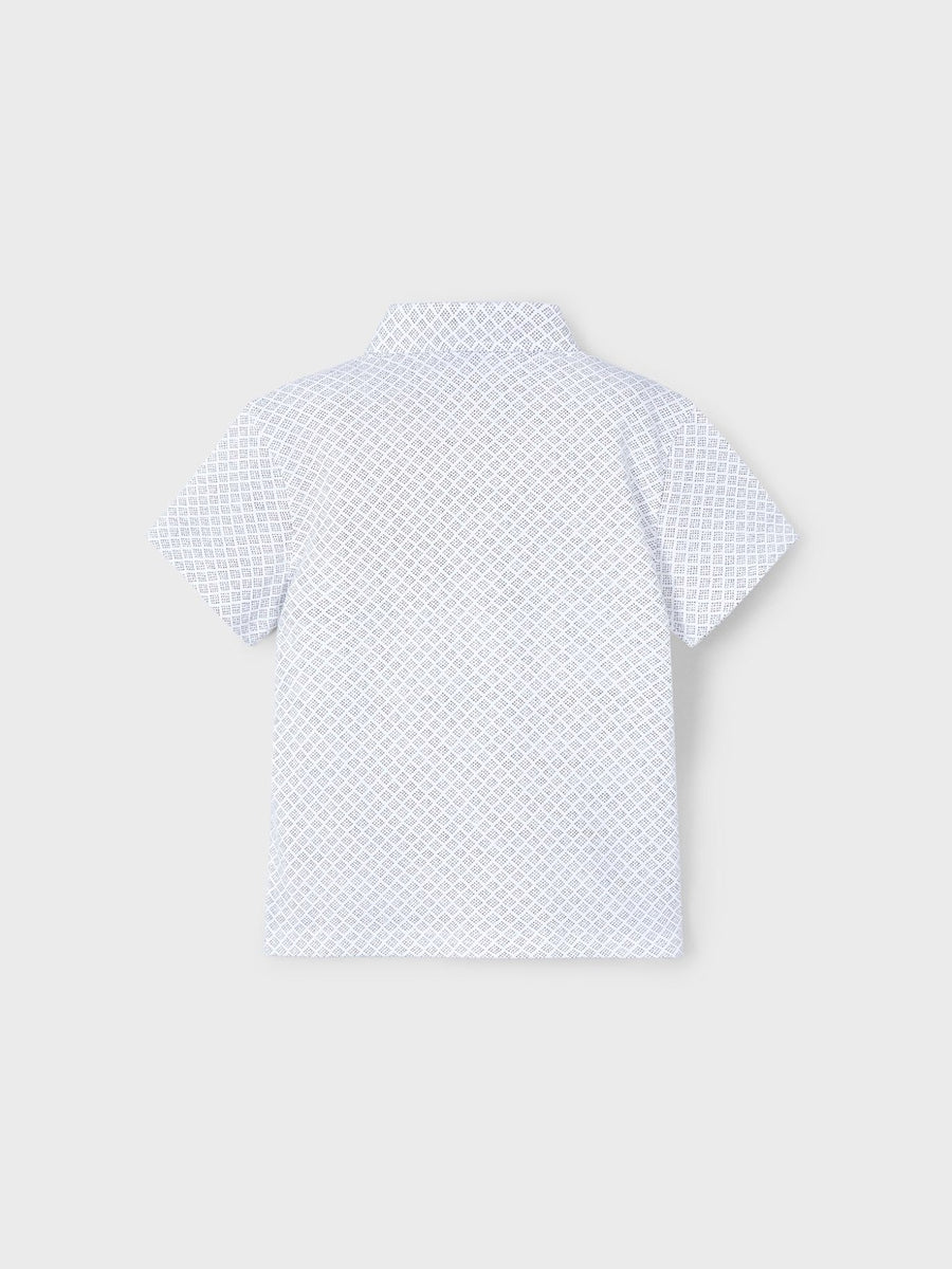 Polo m/curta estampada Bco-midnig (Marinho)  para Menino - Mayoral