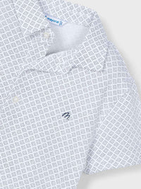 Polo m/curta estampada Bco-midnig (Marinho)  para Menino - Mayoral