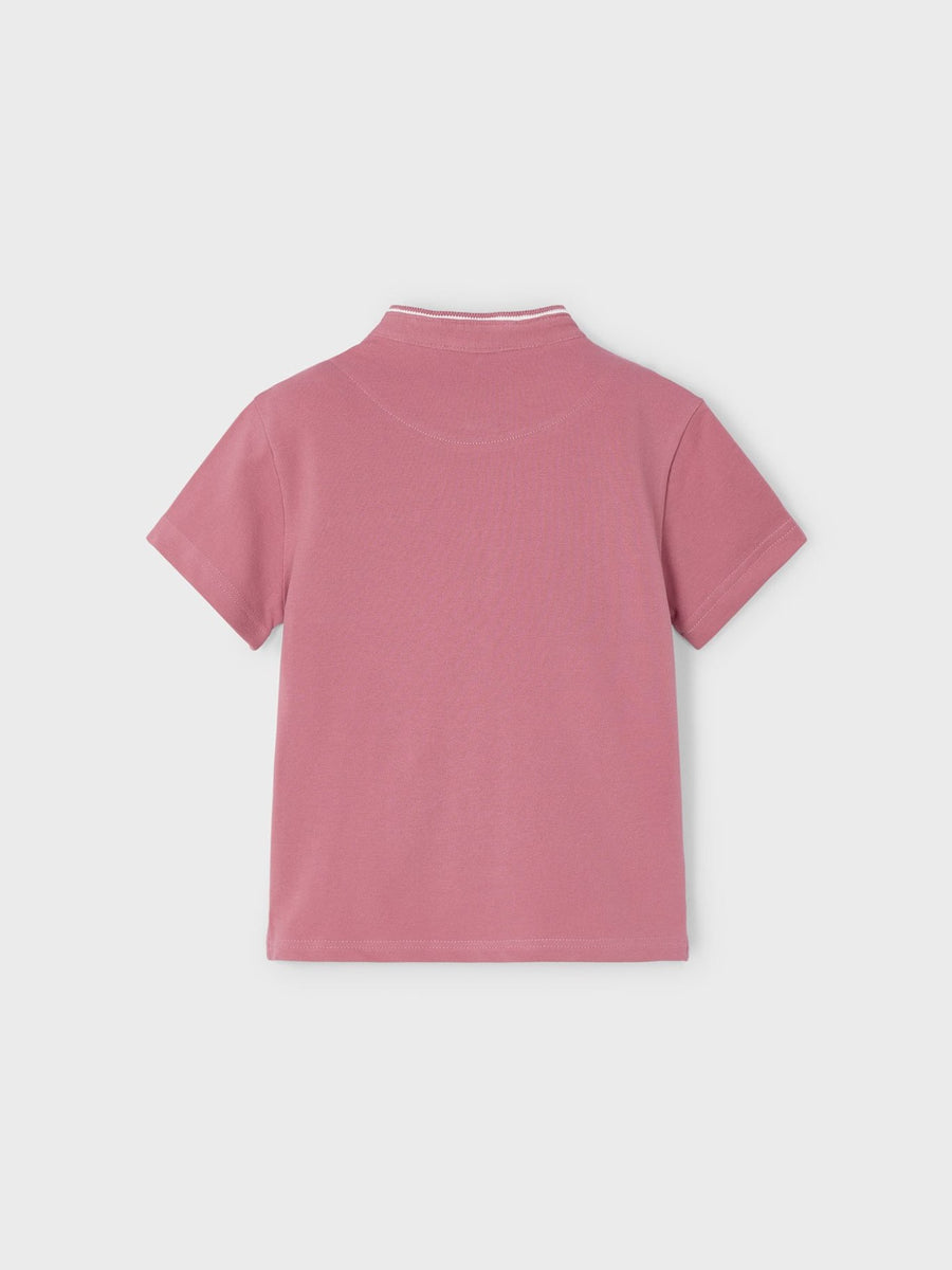 Polo m/curta gola mao Guayaba (Rosa Velho)  para Menino - Mayoral