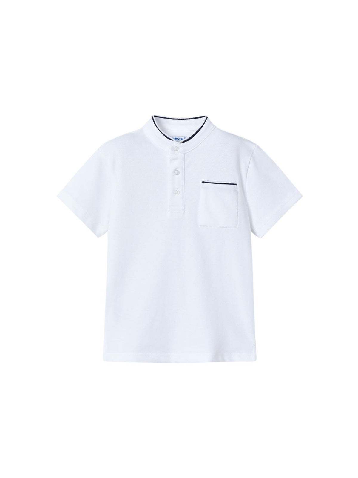 Polo m/curta gola mao Branco (Branco)  para Menino - Mayoral