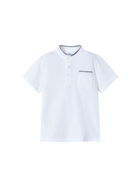 Polo m/curta gola mao Branco (Branco)  para Menino - Mayoral