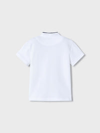 Polo m/curta gola mao Branco (Branco)  para Menino - Mayoral