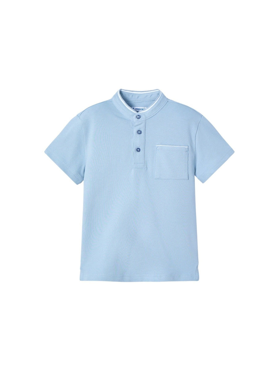 Polo m/curta gola mao Pérola (Creme / Pérola)  para Menino - Mayoral