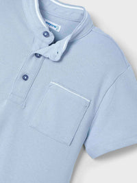 Polo m/curta gola mao Pérola (Creme / Pérola)  para Menino - Mayoral