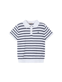 Polo m/curta tricô Bco-marinh (Marinho)  para Menino - Mayoral