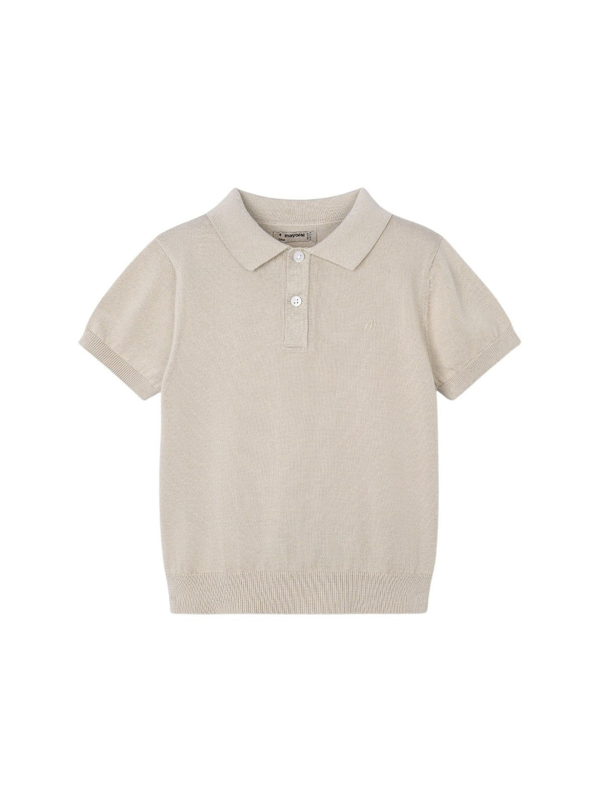Polo m/curta tricô Osso (Bege)  para Menino - Mayoral