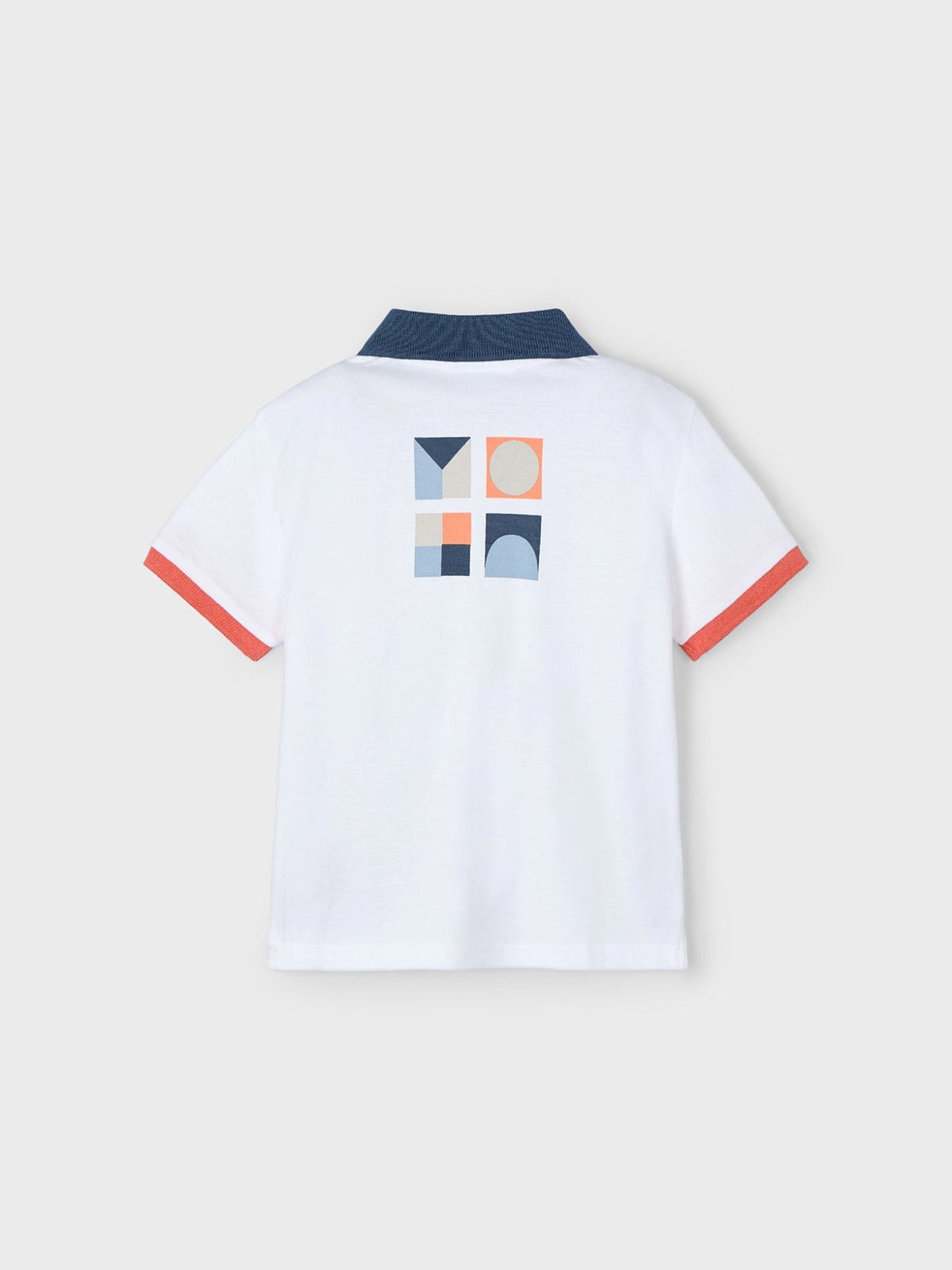 Polo m/curta print Bco-meloc (Tijolo)  para Menino - Mayoral