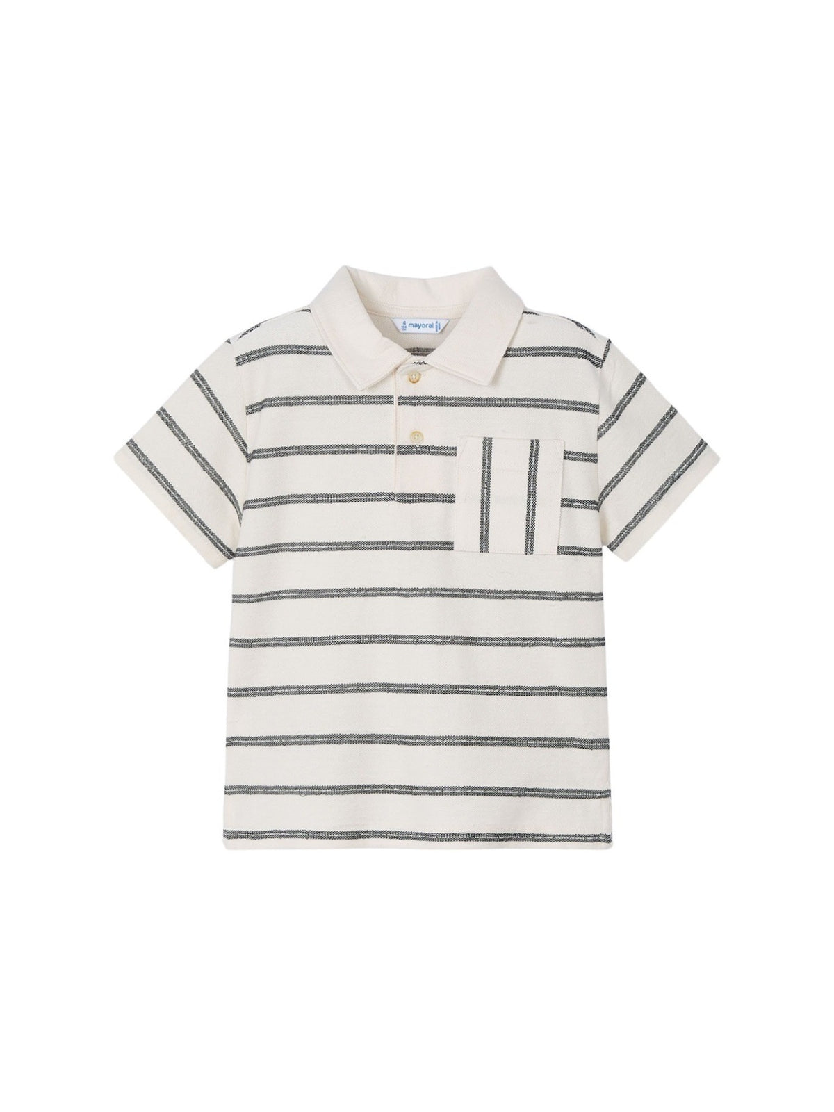 Polo m/curta riscas Creme (Creme / Pérola)  para Menino - Mayoral