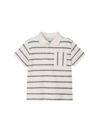 Polo m/curta riscas Creme (Creme / Pérola)  para Menino - Mayoral