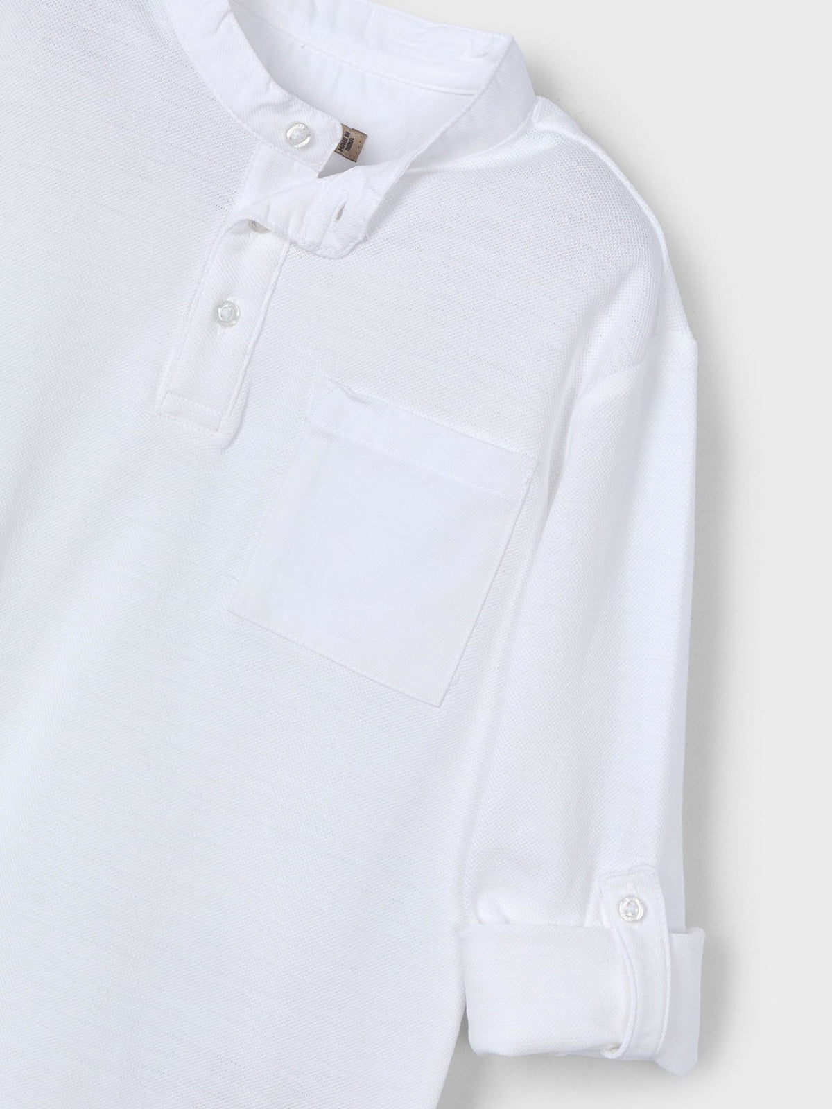 Polo m/comp. Branco (Branco)  para Menino - Mayoral