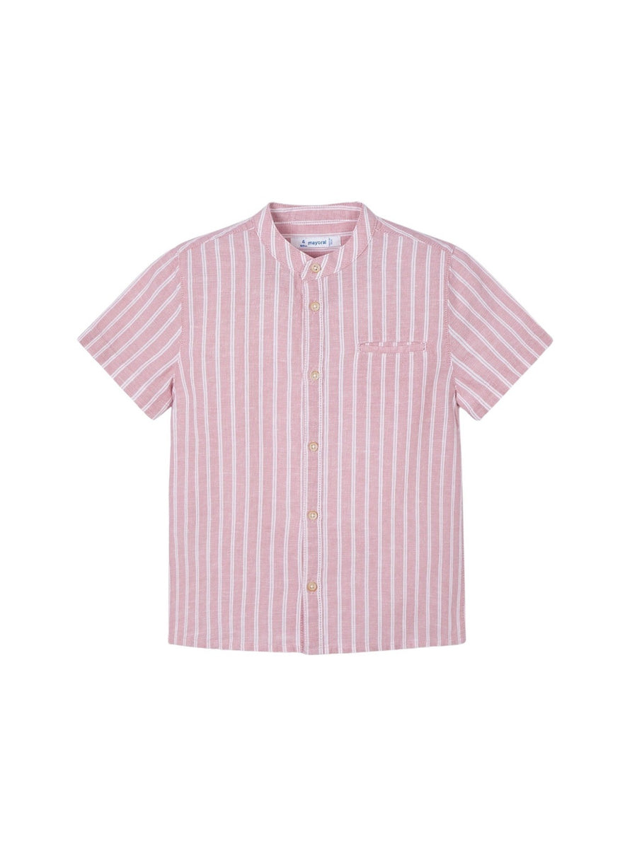 Camisa m/ curta linho Guayaba (Rosa Velho)  para Menino - Mayoral
