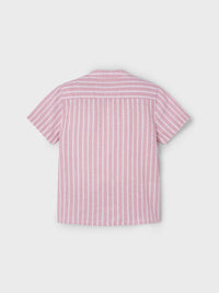 Camisa m/ curta linho Guayaba (Rosa Velho)  para Menino - Mayoral