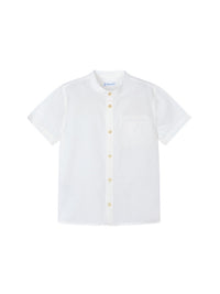 Camisa m/ curta linho Creme (Creme / Pérola)  para Menino - Mayoral