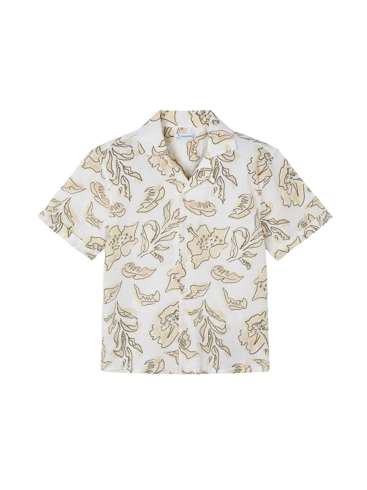 Camisa m/c resort Quartzo (Bege)  para Menino - Mayoral