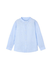 Camisa m/comp. gola padre lin Brisa (Celeste)  para Menino - Mayoral