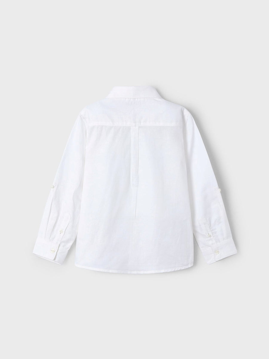 Camisa m/comp. linho Branco (Branco)  para Menino - Mayoral