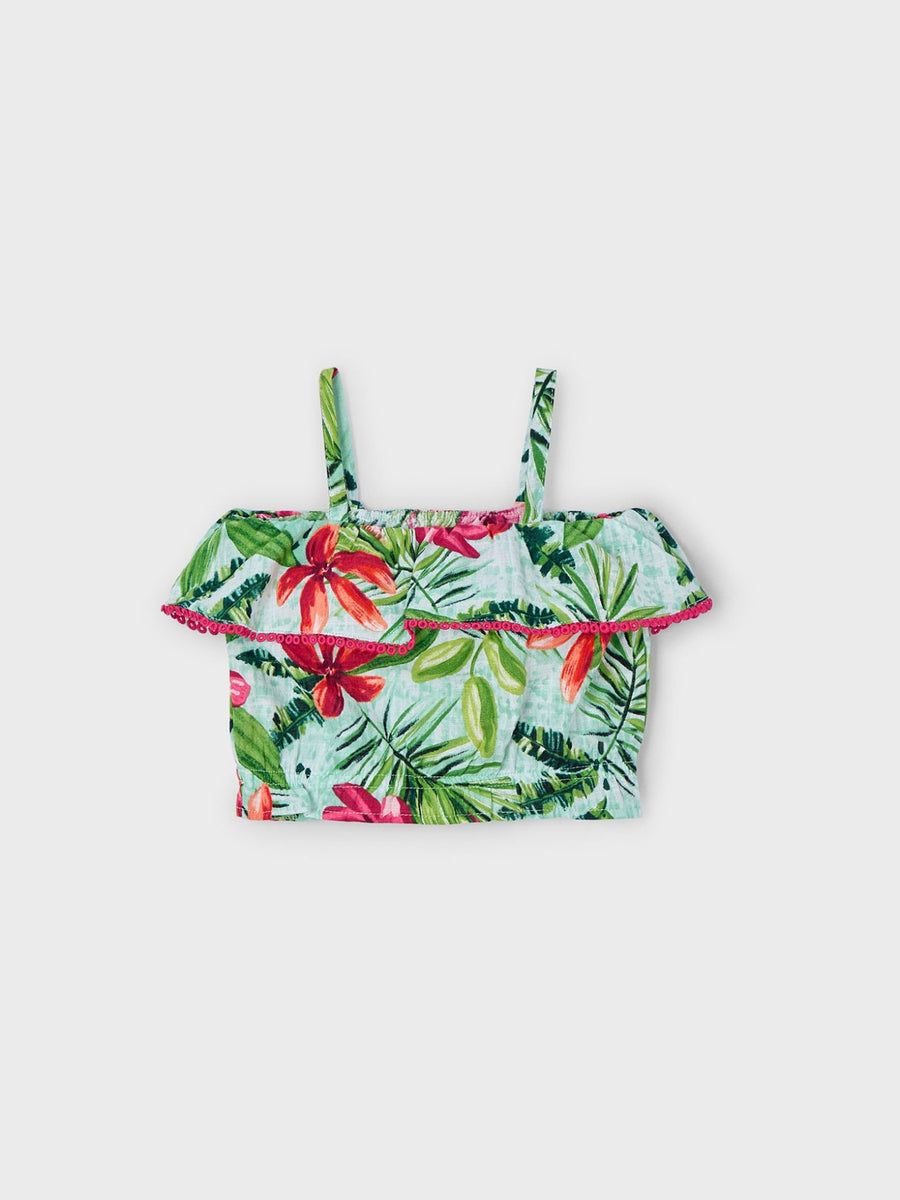 Túnica estampada Água (Verde Água)  para Menina - Mayoral