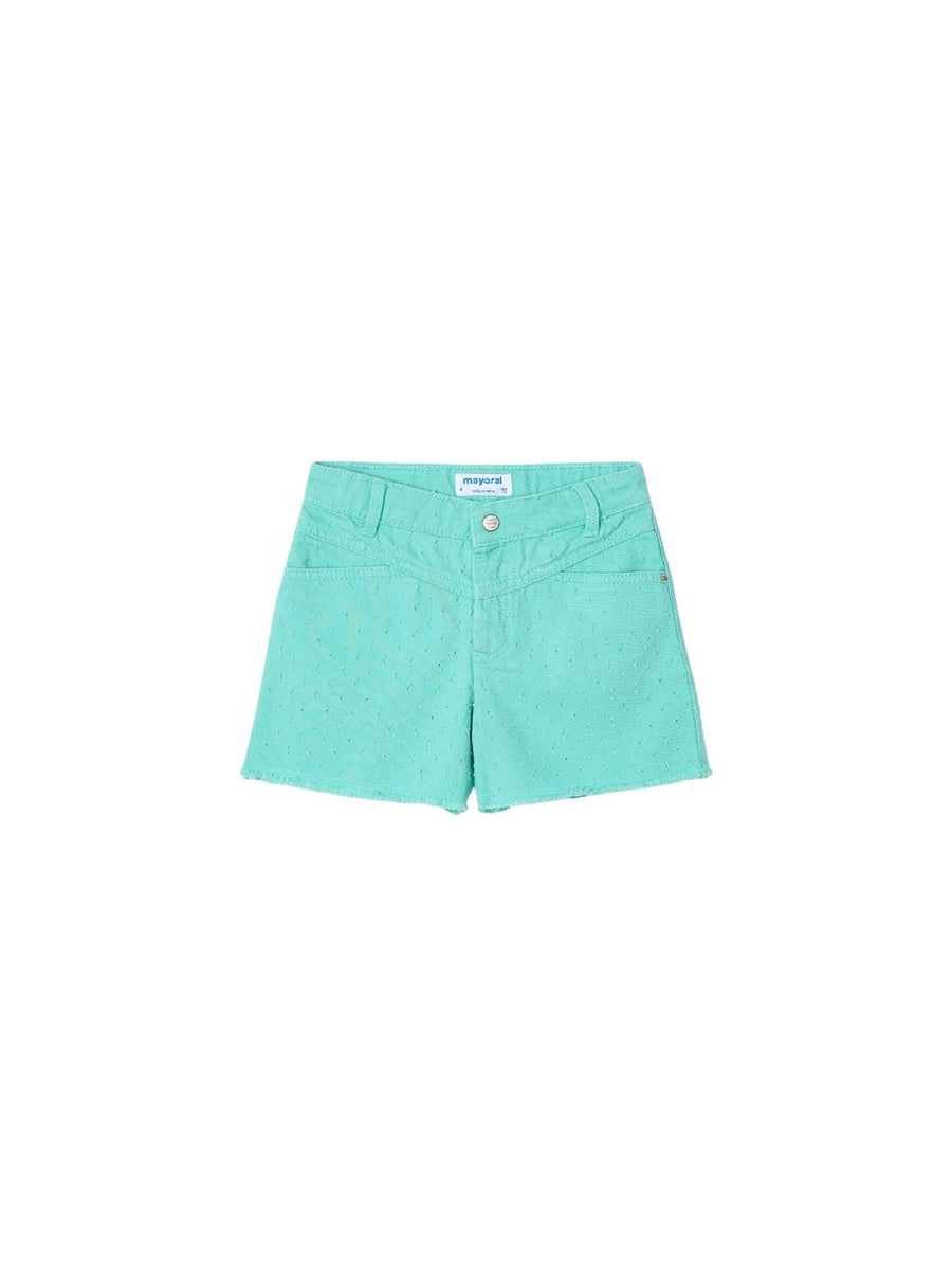 Calção sarja Água (Verde Água)  para Menina - Mayoral
