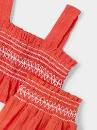 Conj. short Paprica (Vermelho)  para Menina - Mayoral