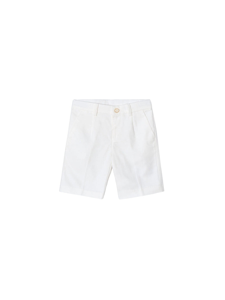 Calção linho suiting Nata (Creme / Pérola)  para Menino - Mayoral