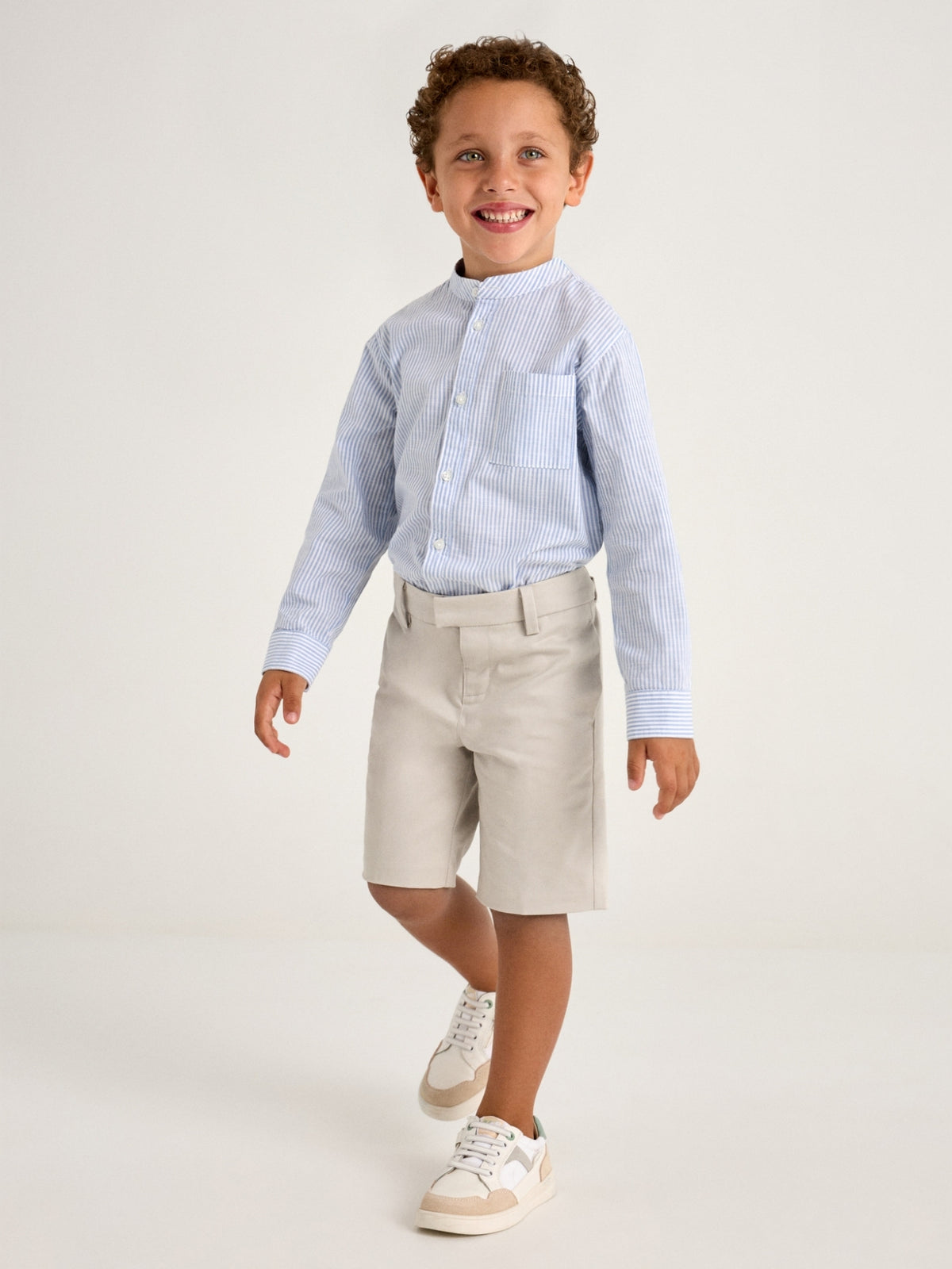 Calção slim suiting Osso (Bege)  para Menino - Mayoral