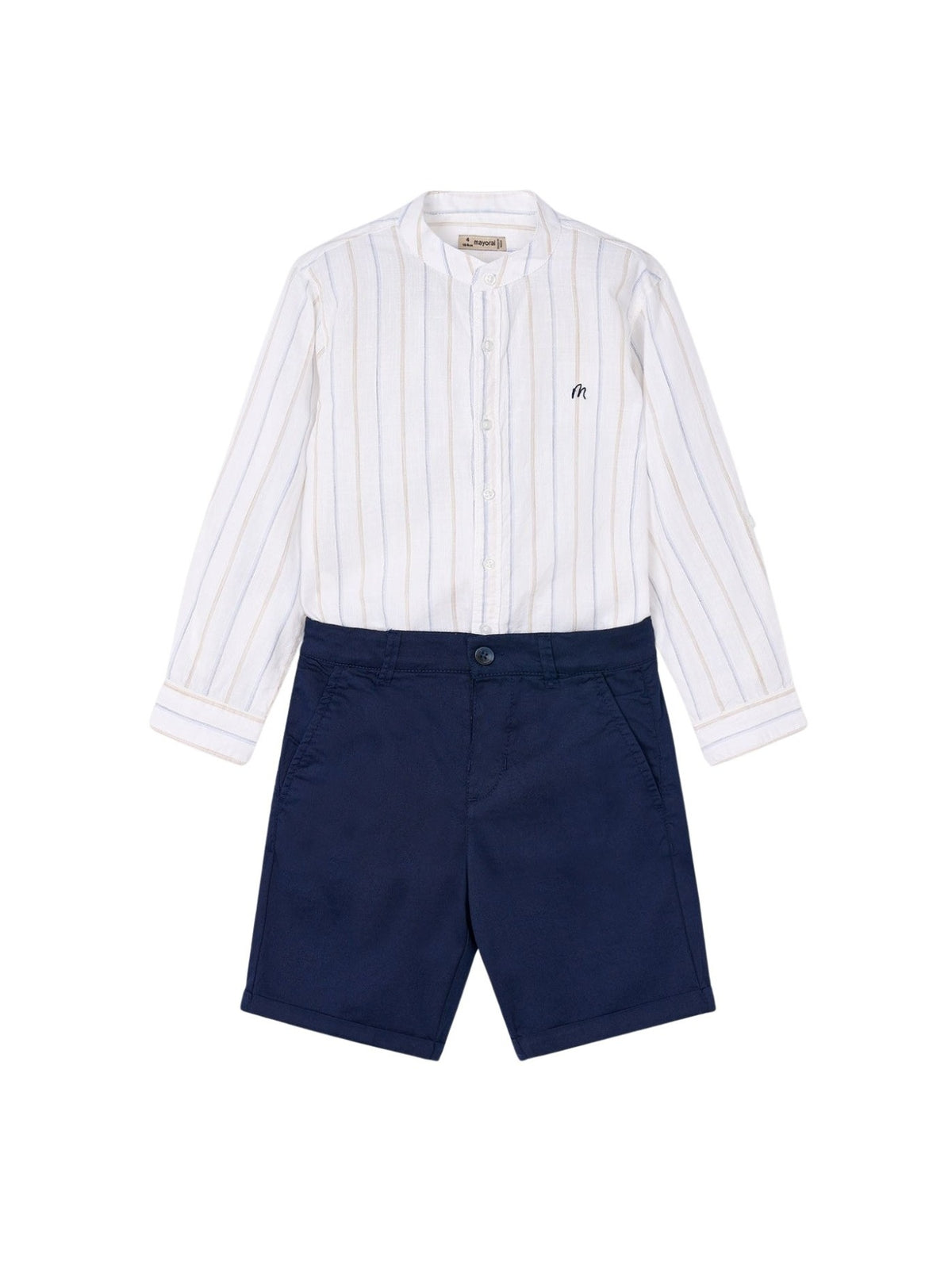 Conj. bermuda camisa m/comp. Marinho (Marinho)  para Menino - Mayoral