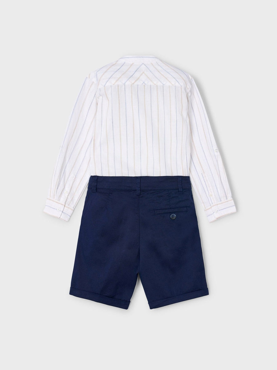 Conj. bermuda camisa m/comp. Marinho (Marinho)  para Menino - Mayoral