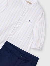 Conj. bermuda camisa m/comp. Marinho (Marinho)  para Menino - Mayoral