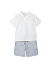 Conj. bermuda polo Azul (Azul)  para Menino - Mayoral