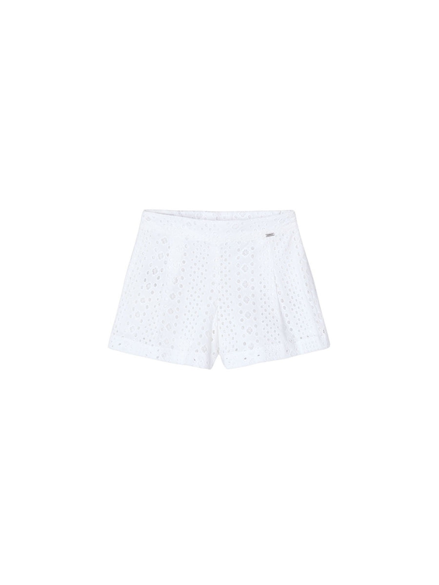 Calção perfurado Branco (Branco)  para Menina - Mayoral