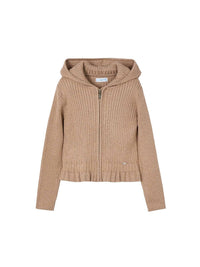 Casaco tricot canelado Canela (Castanho Claro)  para Menina - Mayoral