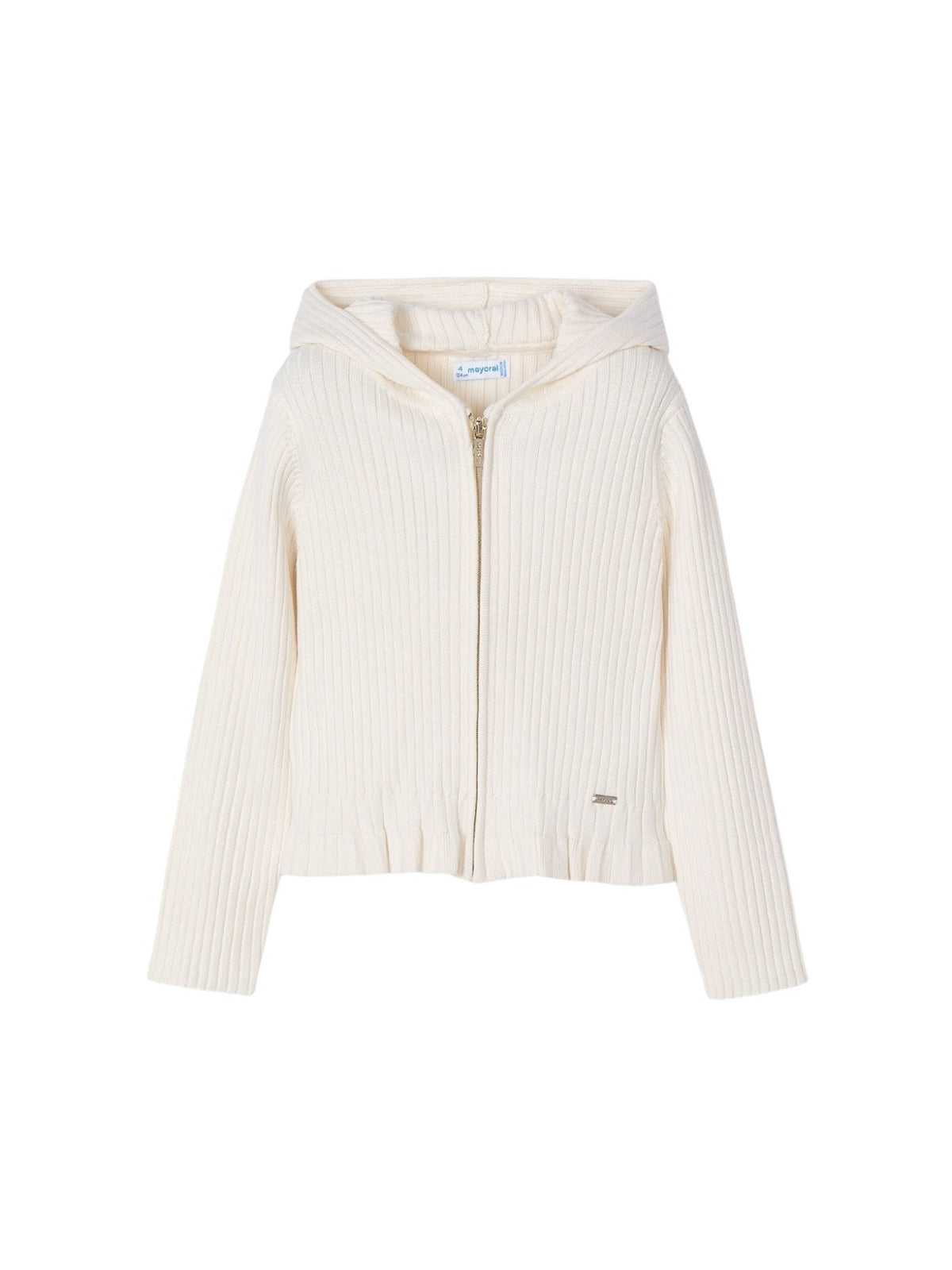 Casaco tricot canelado Osso (Creme / Pérola)  para Menina - Mayoral