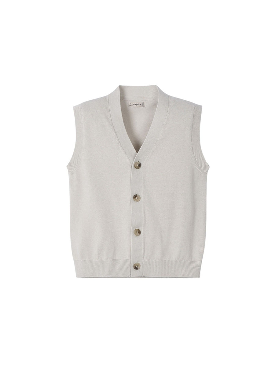 Colete tricot Osso (Bege)  para Menino - Mayoral