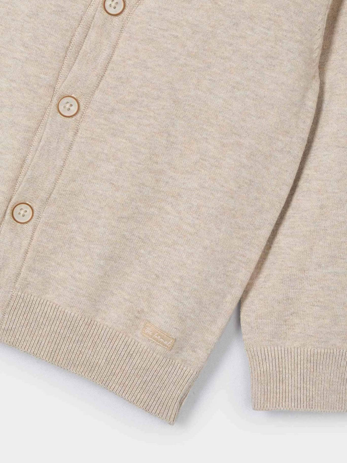 Casaco tricot Areia vig (Bege)  para Menino - Mayoral
