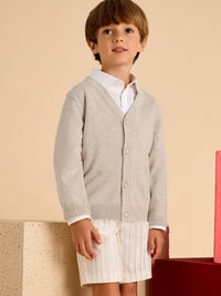 Casaco tricot Areia vig (Bege)  para Menino - Mayoral