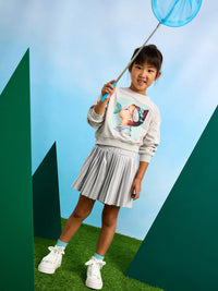 Sweat com complemento Cimento (Cinza)  para Menina - Mayoral