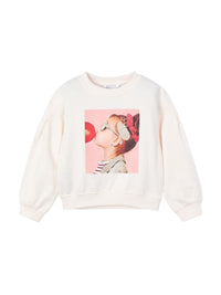 Sweat com complemento Osso (Bege)  para Menina - Mayoral