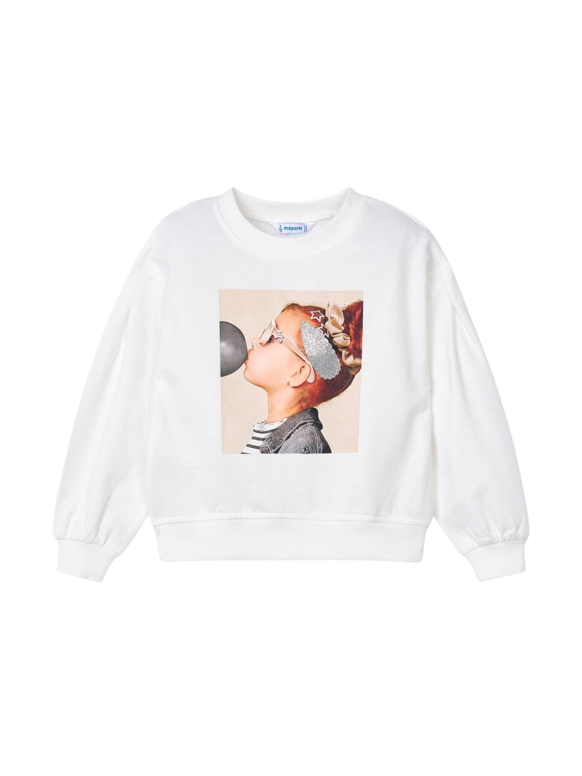 Sweat com complemento Crú (Creme / Pérola)  para Menina - Mayoral