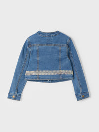 Blusão denim guipur Base (Ganga c/ Lavagem)  para Menina - Mayoral