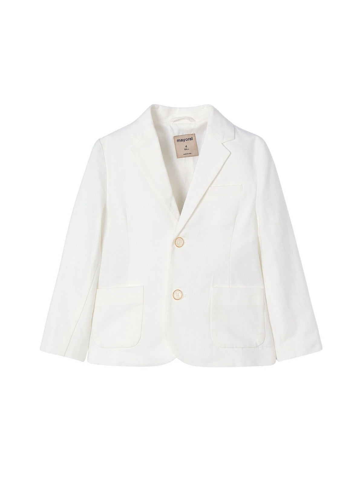 Blazer linho suiting Nata (Creme / Pérola)  para Menino - Mayoral