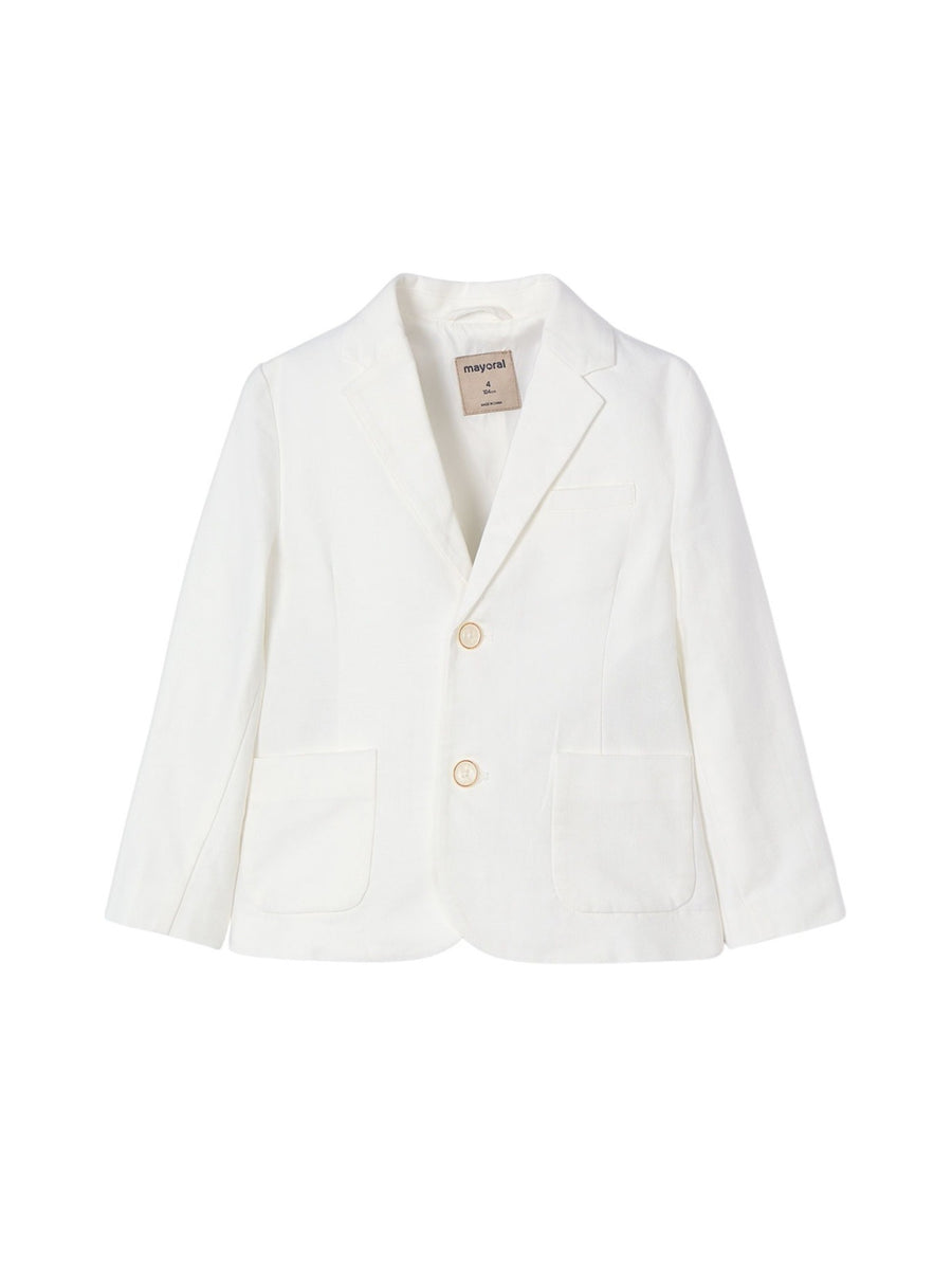 Blazer linho suiting Nata (Creme / Pérola)  para Menino - Mayoral