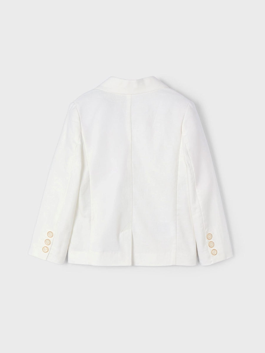 Blazer linho suiting Nata (Creme / Pérola)  para Menino - Mayoral